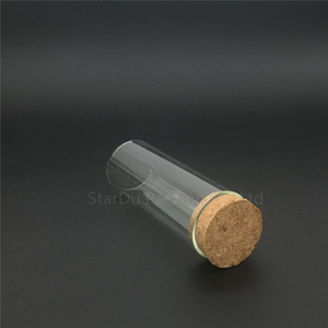 40ml clear Glass Tube With <strong>Cork</strong> Stopper Clasp <strong>Cork</strong> <strong>Bottle</strong> 30*80mm test Tube - Product Image 1