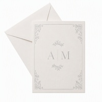 Invitación de Aniversario de Cartulina Reciclada con Detalles en Lámina Láser de Marca de Lujo, Diseño Personalizado, Logotipo, Producción Rápida de 5 a 7 Días