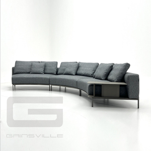 Gainsville muebles modernos de alta calidad tapicería canapé sala de estar gris tela seccional esquina sofá conjunto - Product Image 2