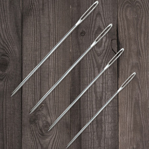 Aiguilles à coudre rondes à manche doré et grande œille pour broderie, couture du cuir et du ruban de <span class=keywords><strong>laine</strong></span> – Vente en gros Zhejiang - Product Image 3