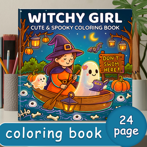 <span class=keywords><strong>Libro</strong></span> para Colorear con Temática de Halloween, Diseño de Brujas y Fantasmas, Encuadernación Perfecta, Papel de Alta Calidad - Product Image 2