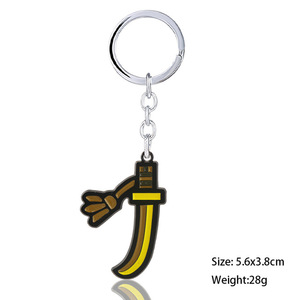 Porte-clés épée large de Monster Hunter <span class=keywords><strong>MHW</strong></span>, pendentif en métal de dessin animé de monstre, collier pour hommes, cadeaux - Product Image 3