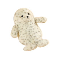 Peluche de phoque tacheté mignonne, douce et moelleuse, idéale pour offrir en cadeau, pour la décoration de la maison et pour un compagnion câlin.