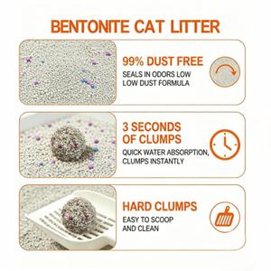 Arena Para Gato Bentonita Premium Bentonite Cat Litter Fast Clumping Low Dust Sanitary <b>Sand</b> Wholesale Supplier - Product Image 3