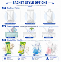 Machine d'emballage automatique de sachets pour produits en poudre avec système de remplissage multi-voies et contrôle servo