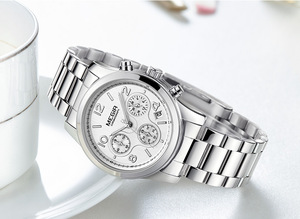 นาฬิกาควอตซ์นาฬิกาเหล็กนาฬิกาโครโนกราฟอเนกประสงค์ทันสมัยและทันสมัย - Product Image 2