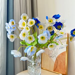 Wholesale Large Handmade Artificial Silk Poppy <b>Flowers</b> Hot Sale PU Modern Environment-Friendly Waterproof Washable Fast Delivery - Product Image 2