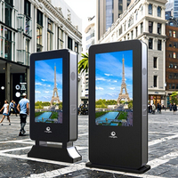 Écran tactile numérique extérieur étanche de 55 pouces, lecteur publicitaire LCD 4K, kiosque