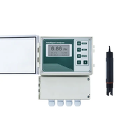 Analyseur de qualité de l'eau en ligne, contrôleur de pH industriel en ligne, testeur de pH à quatre canaux, Modbus 485