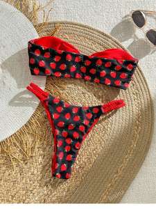 Triangle Thong Bikini Sexy Vintage Bikini Quick Dry Bath Spa <strong>Swimsuit</strong> Women Mini Sexy Swimwear Women Biquini Beachwear - Product Image 6