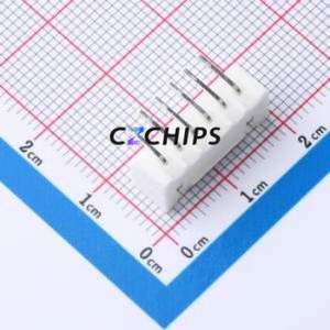 HC-XHB-6AW-TW Wire-to-Board Pin Header Bent Lead Through Hole,P=2.5mm Connector 1x6P 2.5mm Right Angle Insert XHB - Product Image 2