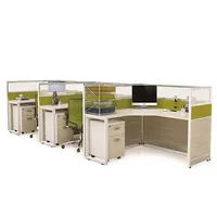 Оптовая продажа современной офисной кабинки модульный офис Рабочий стол 6 человек рабочих станций