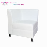 Nouveau blanc carré cube pouf cube pouf avec table