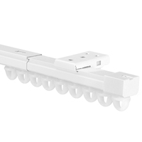 Riel de Cortina Curvo de Aluminio Sólido, Forma Personalizada, Accesorio para Riel de Cortina de Ventana en Forma de Baya
