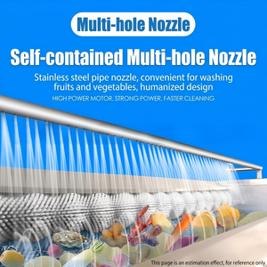 Root Vegetable Cleaning <b>Equipment</b> With Spraying Function For Apple Pear Scallop Shell Washing - Product Image 3