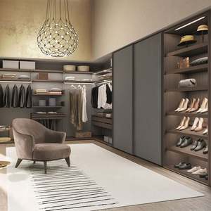 Armoire en bois de haute qualité, moderne, élégante, en panneaux HDF, armoire sur mesure, placard - Product Image 2