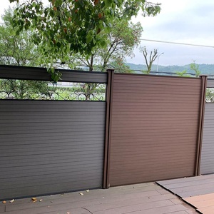 Panneaux <span class=keywords><strong>de</strong></span> clôture en composite WPC couleur sable pour extérieur, clôture <span class=keywords><strong>de</strong></span> <span class=keywords><strong>jardin</strong></span> pour l'intimité, porte en composite WPC, composite bois-plastique - Product Image 5