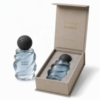 Boîte cadeau de parfum de style tiroir haut de gamme, emballage rigide de luxe personnalisé en deux parties avec plateau en mousse pour parfum de 100 ml