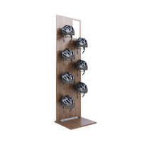 Présentoir de casque de moto en métal et bois, logo personnalisé, 4s shop, lévitation magnétique pleine taille