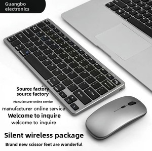 Juego de Teclado y Ratón Ergonómico Inalámbrico Ultrafino con Carga Infrarroja de Tres Modos, Diseño Ergonómico, Suministro de Fábrica, Venta al Por Mayor - Product Image 2