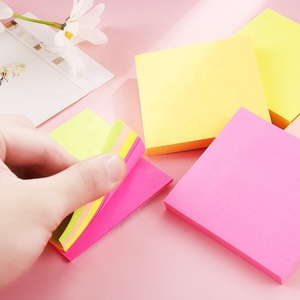 Strong Adhesive <strong>Sticky</strong> <strong>Notes</strong> 3x3 in Post Bright Colorful Super Sticking Power <strong>Memo</strong> Pads - Product Image 1