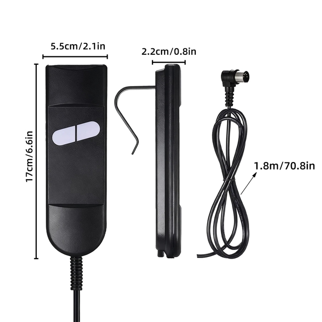 Recliner Remote 2 Button 5 Pin F Electric Power Lift Sofa Chair Hand Controller