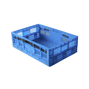 农业重型环保网折叠容器堆垛通风可折叠塑料储物篮 - Product Image 1