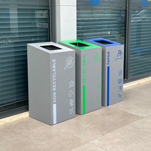 Thùng rác thương mại - Thùng đựng rác công nghiệp hạng nặng cho trung tâm thương mại, khách sạn, thùng rác tùy chỉnh với cấu tạo kim loại chắc chắn - Product Image 3
