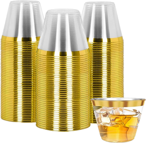 Bicchieri Personalizzati con Logo 1-24oz, Bicchieri di Plastica Usa e Getta 10oz per Bevande Calde/Fredde, Bubble Tea/Smoothie, Feste, <span class=keywords><strong>Asporto</strong></span>, Uso Domestico, Bicchierini - Product Image 3