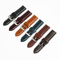 Correa de reloj DW de cuero encerado al aceite, de piel de vacuno genuina de grano completo, estilo vintage, ajustable, al por mayor y en stock