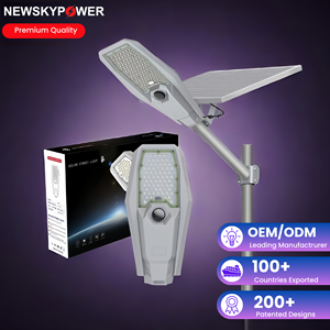 Lampadaire Solaire MJ <span class=keywords><strong>Interstellar</strong></span> Warrior LED 200W 300W 400W 600W 800W 6500K avec Détecteur de Mouvement pour Routes Industrielles - Product Image 1