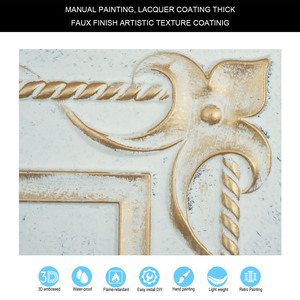 Vintage invecchiato oro bianco <span class=keywords><strong>PVC</strong></span> <span class=keywords><strong>pannelli</strong></span> insonorizzati <span class=keywords><strong>pannelli</strong></span> per il centro commerciale caffè e bar facile installazione con griglia del soffitto - Product Image 4