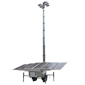 เสาไฟ LED พลังงานแสงอาทิตย์ ENERGYFIT IP65 พร้อมรถพ่วงเคลื่อนที่และตัวควบคุม MPPT สำหรับไฟฉุกเฉินแบบออฟกริด - Product Image 1
