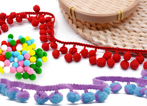 100% <span class=keywords><strong>nylon</strong></span> tua <span class=keywords><strong>TRIM</strong></span> Pom Pom rìa cho gối - Product Image 4
