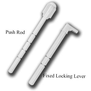 Toilet Push Rod Set Flush Rod Actuator <b>Replacement</b> Compatible with Geberit 241.874.00.1 Wall Hung Cistern Flush <b>Handle</b> - Product Image 5