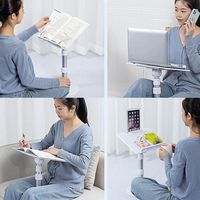 Support de support de livre de lecture contreplaqué pliable enfants couleur bois support d'ordinateur portable en aluminium en bois