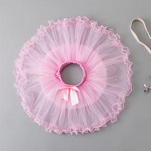 2022 all'ingrosso bambini neonata abiti pieghettati Chiffon <span class=keywords><strong>Tulle</strong></span> bambini perla Tutu <span class=keywords><strong>gonna</strong></span> per <span class=keywords><strong>gonna</strong></span> da ragazza - Product Image 3