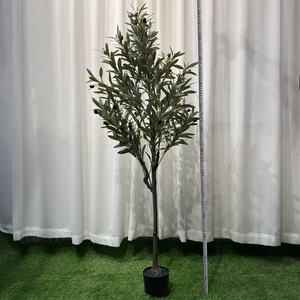 Bonsái <span class=keywords><strong>de</strong></span> <span class=keywords><strong>Olivo</strong></span> Artificial Desmontable, Planta Verde Artificial en Maceta para Decoración del Hogar y Sala <span class=keywords><strong>de</strong></span> Estar - Product Image 3