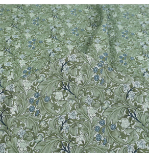 Tissu imprimé en coton britannique, motif Morris Grass Flowers Rattan, popeline confortable <span class=keywords><strong>pour</strong></span> chemise, série Joint aux motifs de peintures célèbres - Product Image 3