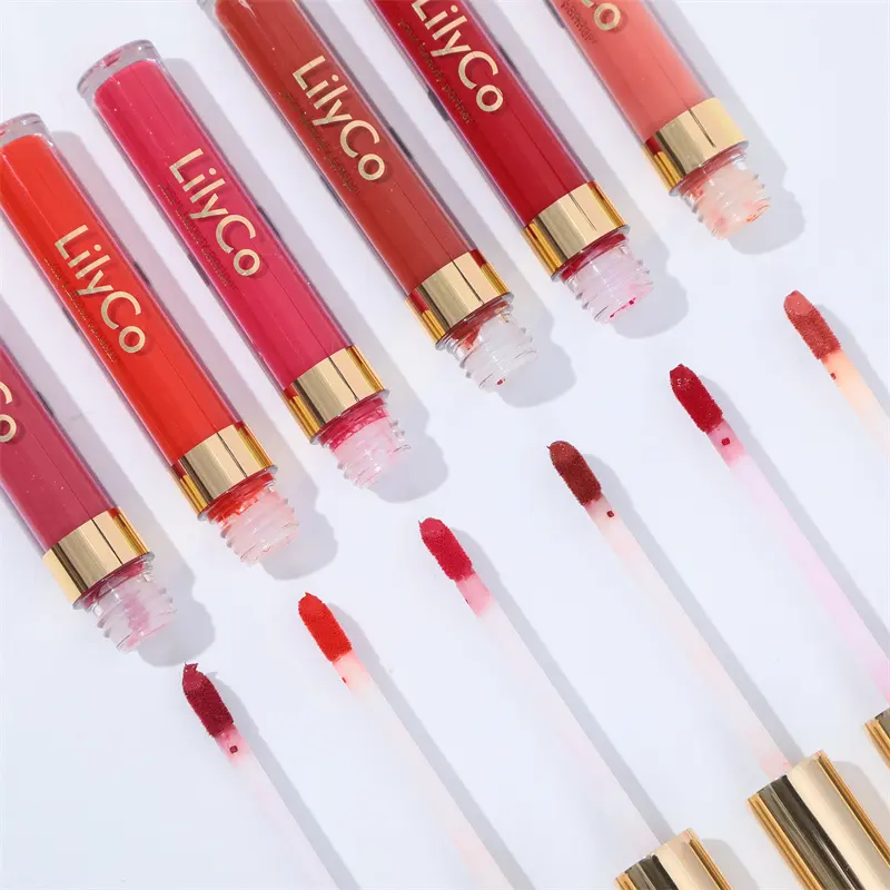 Non Sticky Waterproof Nude Color lip Gloss Matte Long Lasting pigmented Matte Liquid Lipstick