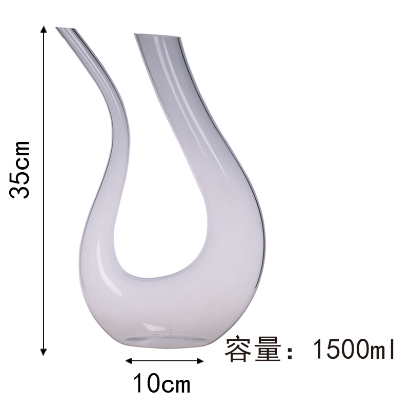 European-style lead-free crystal glass hollow red wine decanter household wine dispenser personality jug