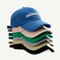 多用途の刺Embroidered韓国デイリースポーツマッチングカップルとげのあるトップソフトレターキャップ野球帽