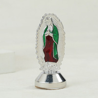 Miniature de Notre-Dame de Guadalupe, figurine décorative pour voiture ou bureau, souvenir religieux catholique pour baptême