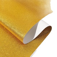 Tissu PU uni à texture fine, paillettes scintillantes, pigments pastel, haute brillance, Budiglitt 0,5 mm, résistant à l'abrasion