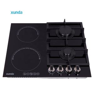 Nueva Cocina Híbrida Xunda con Quemador de Cerámica de Inducción a <span class=keywords><strong>Gas</strong></span>, Electrodoméstico de Cocina con Panel de Vidrio, Instalación Integrada de <span class=keywords><strong>Gas</strong></span> y Eléctrico - Product Image 2
