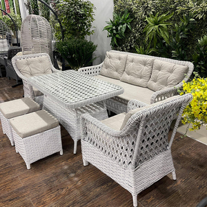 Furnitur taman, Set Sofa rotan PE dengan Sofa taman rotan dan meja rotan tahan air untuk Sofa teras furnitur luar ruangan - Product Image 5