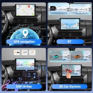 Radio para Auto Podofo de 10'' 4+64G, Qualcomm 8 Núcleos, 2 <span class=keywords><strong>Din</strong></span>, Android, para Fiat Scudo 2024, CarPlay/Android Auto Inalámbrico, WiFi, 4G - Product Image 4