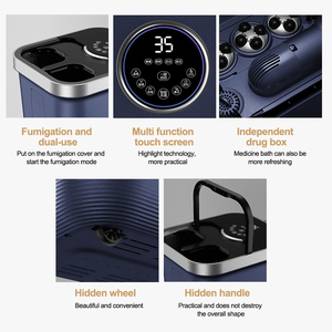 2024 inteligente motorizado pie Spa UV purificación pie baño cubo Shiatsu acupresión masaje fumigación terapéutico pie masajeador - Product Image 3