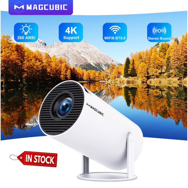 For Projector Hy300 Pro Children Kids Portable Video Android 11 LED Home Game Console Mini Smart Projector Built-in