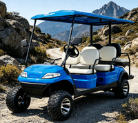 Buggy électrique tout-terrain A627.4+2G, adapté au transport sur la plage.